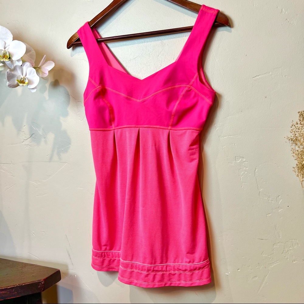 Lululemon Run: Tame Me Tank | Bright Pink Elevate Tank Top